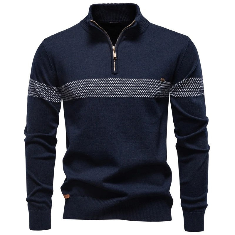 Patrick Men's Half-Zip Textured Knit Sweater
