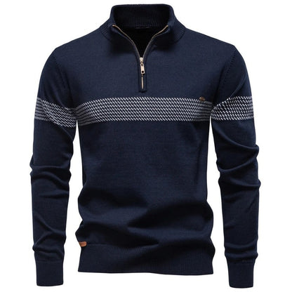 Patrick Men's Half-Zip Textured Knit Sweater