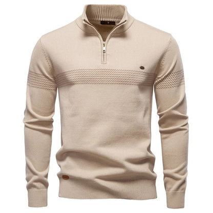 Patrick Men's Half-Zip Textured Knit Sweater
