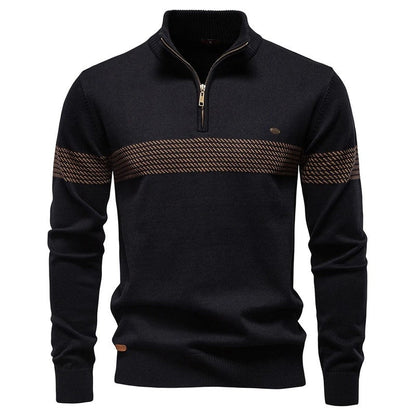 Patrick Men's Half-Zip Textured Knit Sweater