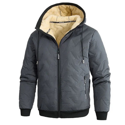 Rafael Men's Fleece Lined Hooded Puffer Jacket