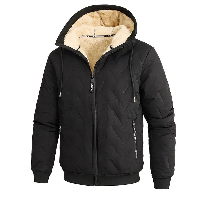 Rafael Men's Fleece Lined Hooded Puffer Jacket
