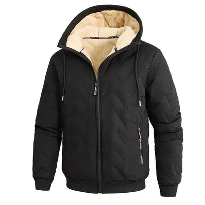 Rafael Men's Fleece Lined Hooded Puffer Jacket
