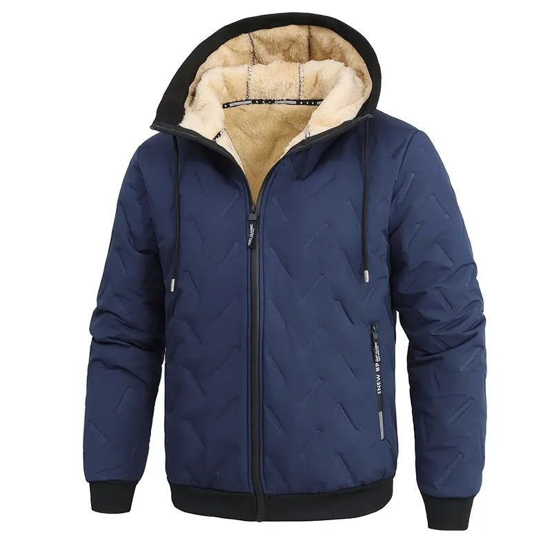 Rafael Men's Fleece Lined Hooded Puffer Jacket