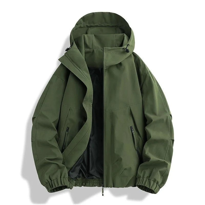 Simon Men's Relaxed Hooded Windbreaker Jacket