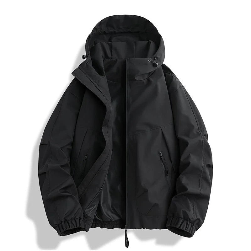 Simon Men's Relaxed Hooded Windbreaker Jacket
